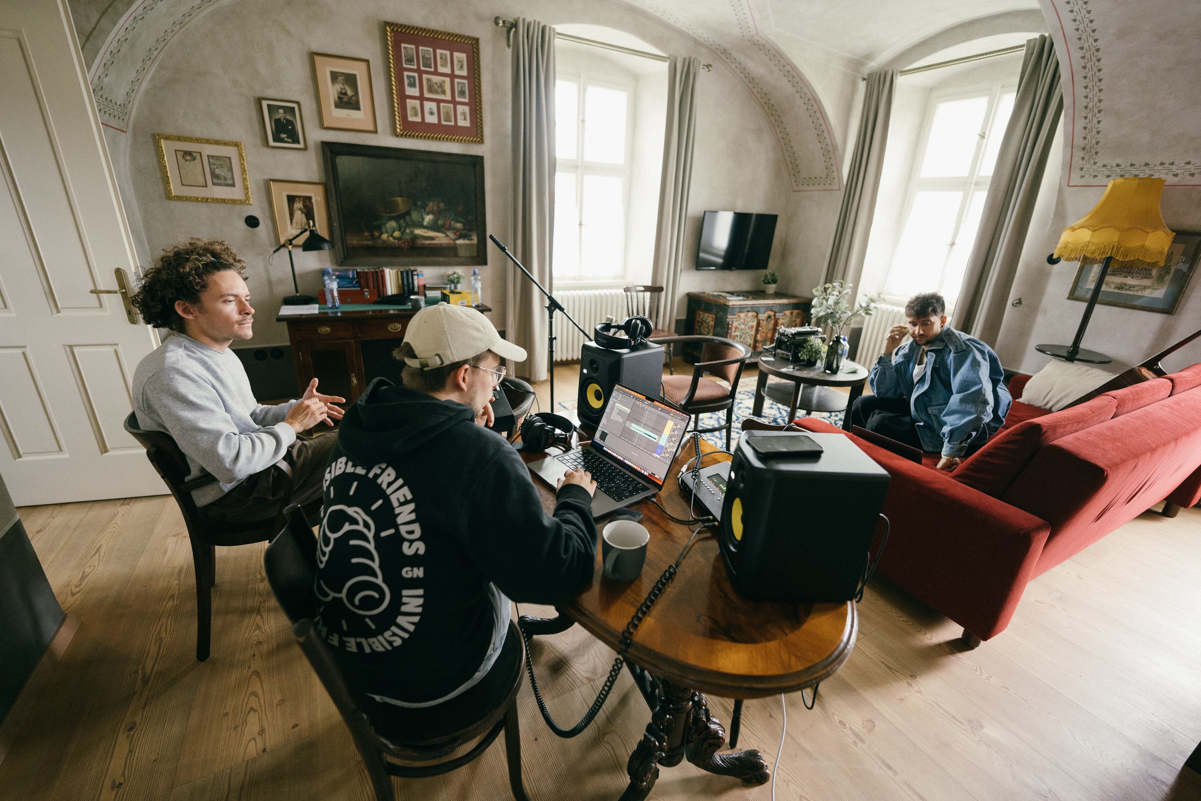 Writing room during Remy's first ADE camp in Amsterdam