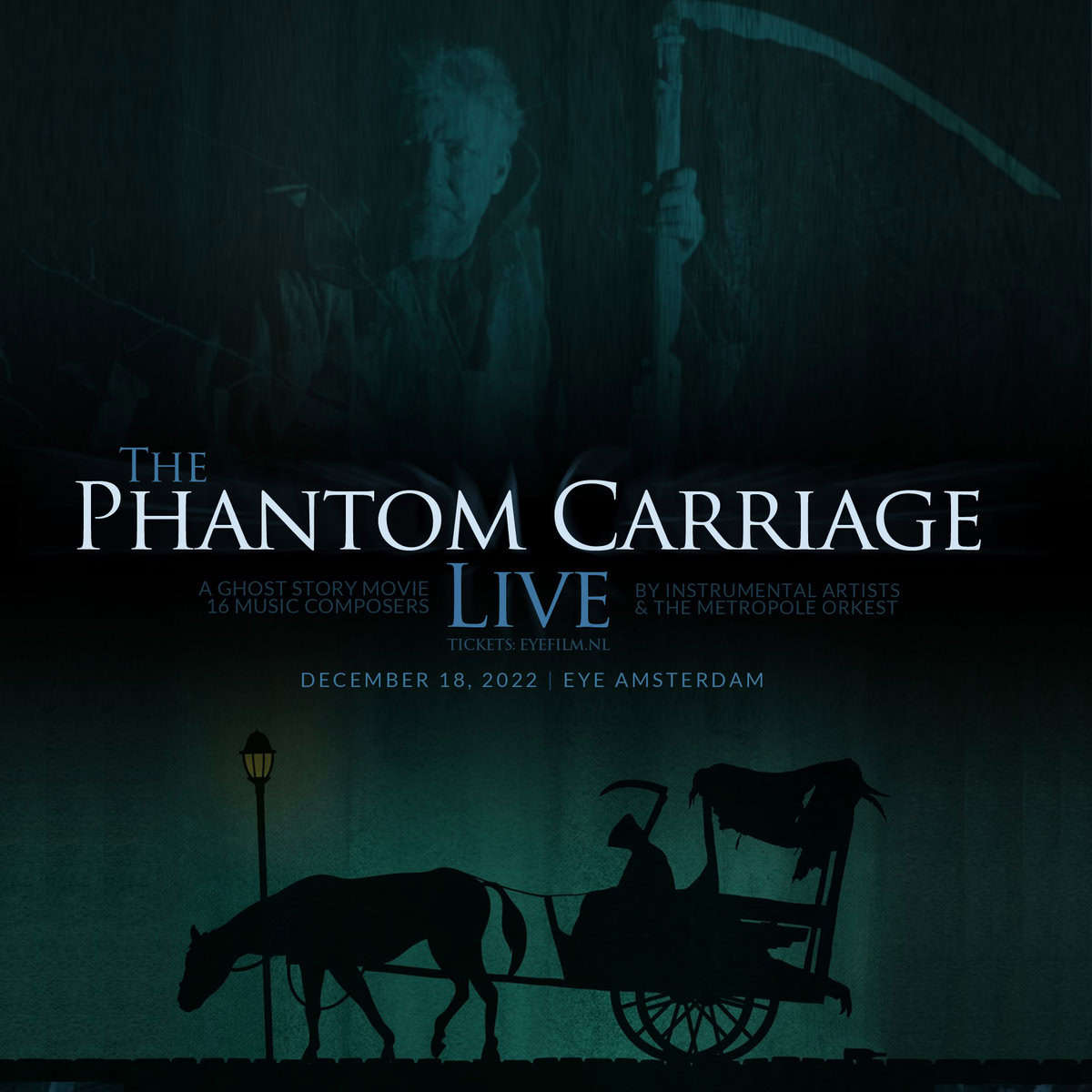 Artwork for The Phantom Carriage cinema concert